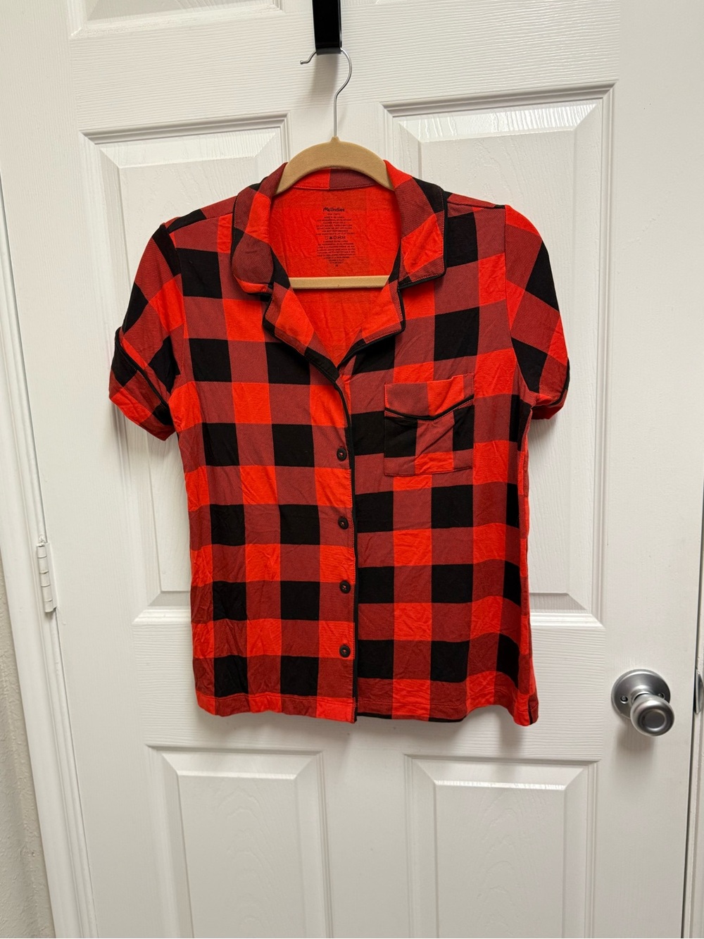 MeUndies Checkered Pajama Top